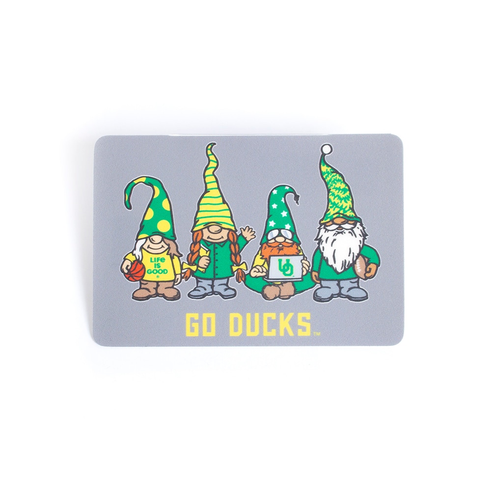 Go Ducks, Blue 84, Grey, Stickers, Gifts, 3"x4", Four Gnomes design, 754028